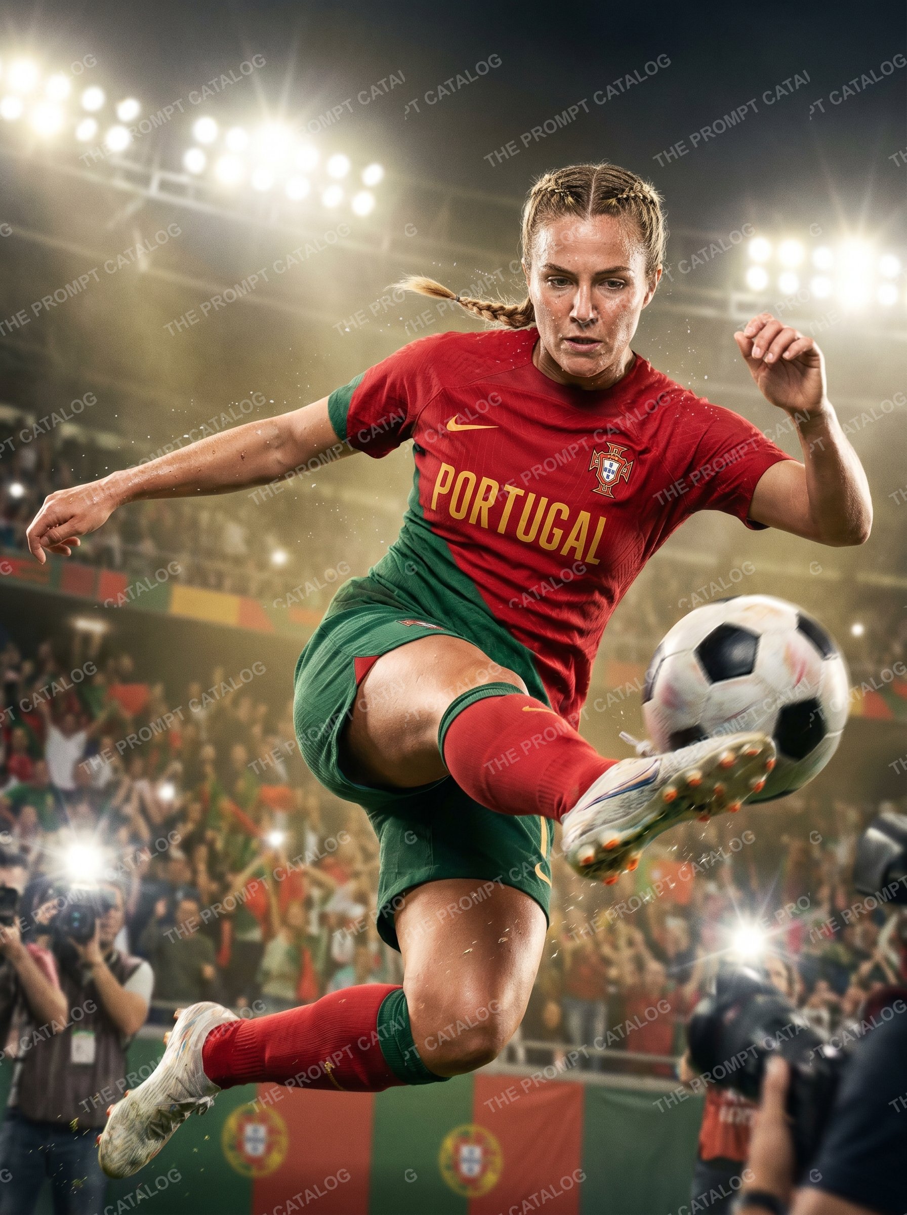 Soccer-themed AI photo booth prompt: World Champion Soccer Player