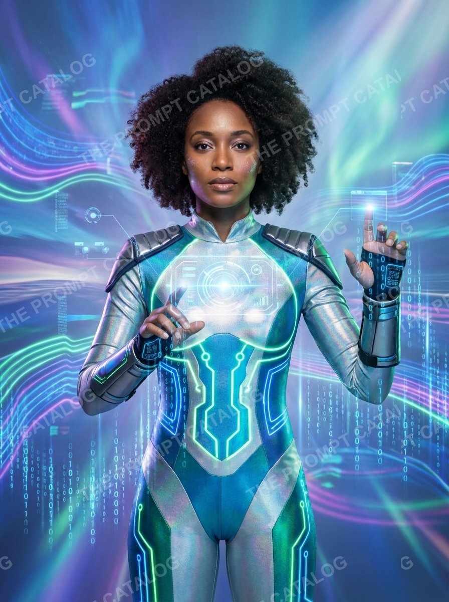 AI photo booth prompt theme: The Visionary