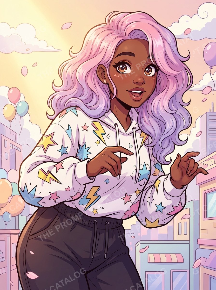 AI photo booth prompt theme: Anime Comic Art Style