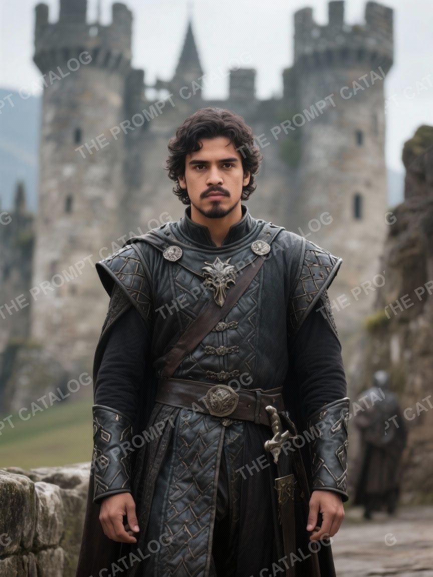 AI photo booth prompt theme: Dark Medieval Fantasy Portraits